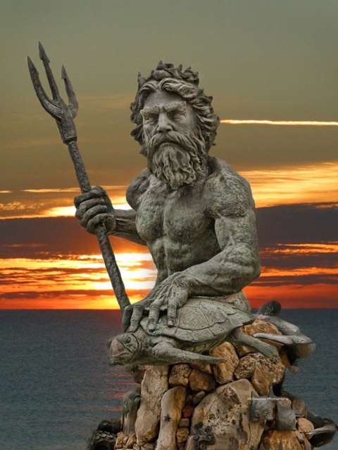 King Neptune Statue in VA Beach